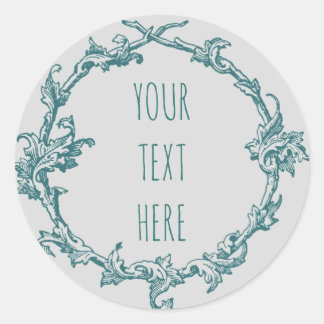Customise Vintage Style Frame Sticker