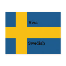 Customise Viva Swedish Flag Design
