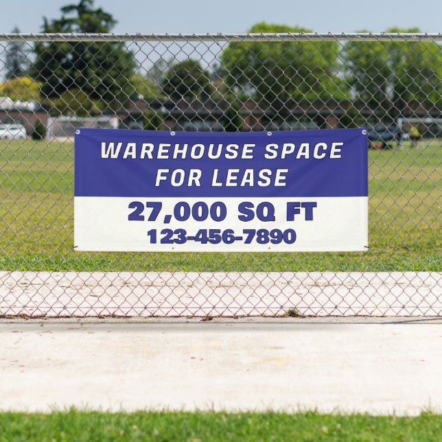 Customise Warehouse Space For Lease Business Banner (Insitu)