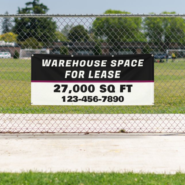 Customise Warehouse Space For Lease Business Banner (Insitu)