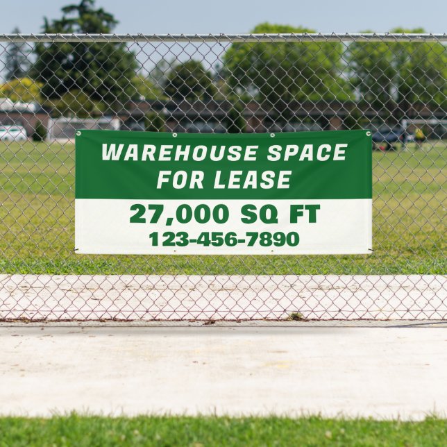 Customise Warehouse Space For Lease Business Banner (Insitu)