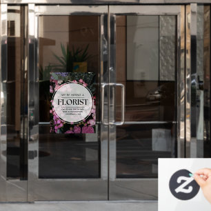 Customise We Are Hiring A Florist Help Wanted Window Cling