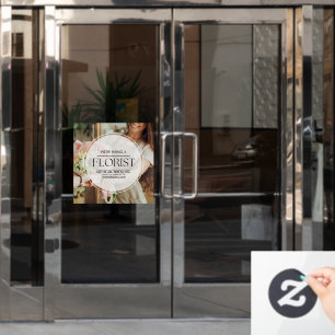 Customise We Are Hiring A Florist Help Wanted Window Cling