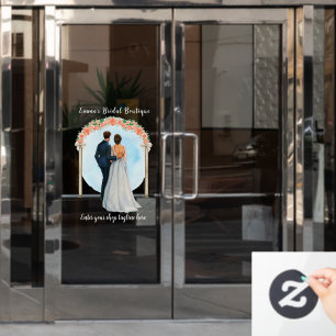 Customise Wedding Dress Bridal Boutique Shop Window Cling