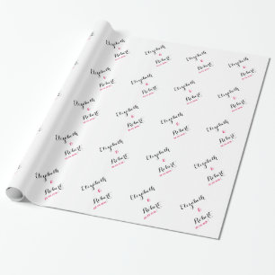 Customise Wedding Wrapping Paper