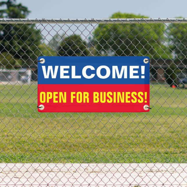 Customise Welcome Open For Business Banner (Insitu)