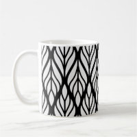 Customise White Leaf Pattern
