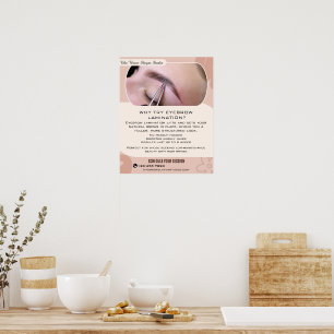 Customise Why Eyebrow Laminating Studio Service Poster