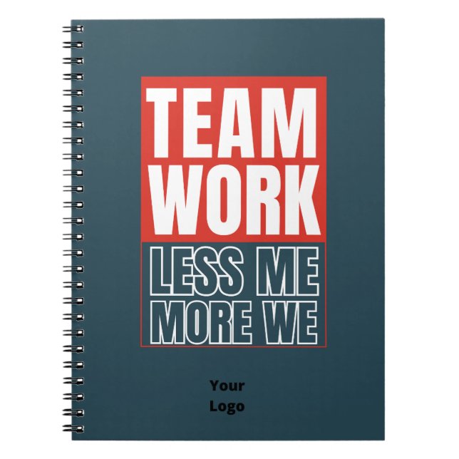 Customise with Logo Teamwork Office Business Notebook (Front)