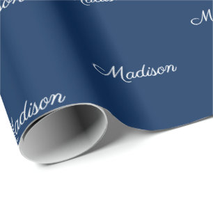 Customise with Name, Text, Birthday Gift Wrapping Paper
