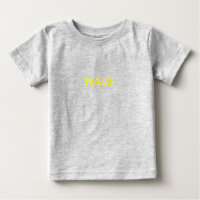 Customise with name, text minimalist yellow letter