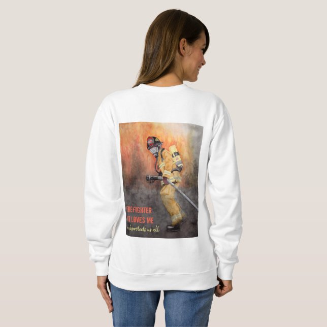 Customise with YOUR firefighter's number! Sweatshirt (Back Full)
