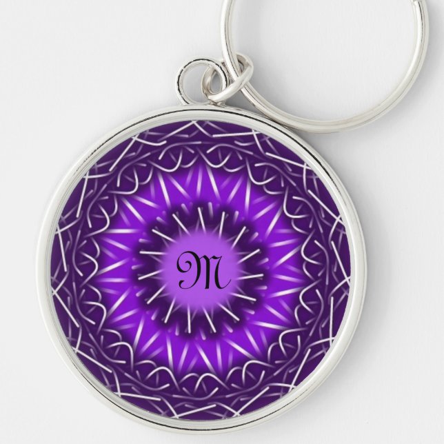 customise with your initial kaleidoscopic keychain (Front)