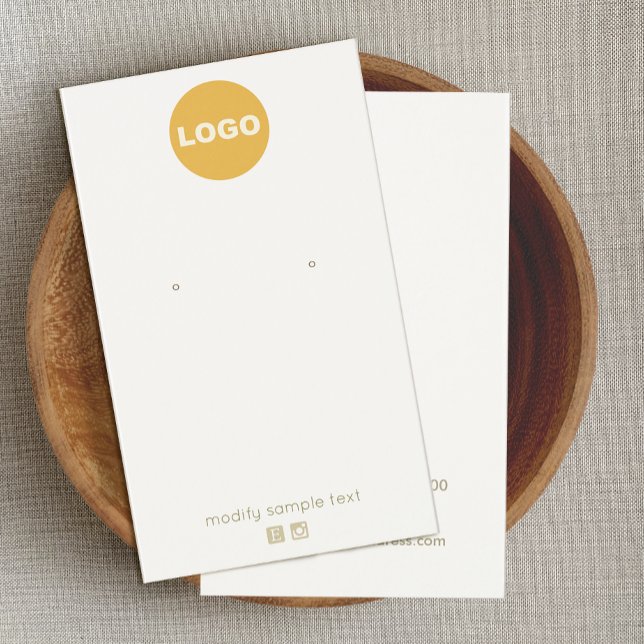 Customise With Your Logo Cream Earring (Creator Uploaded)