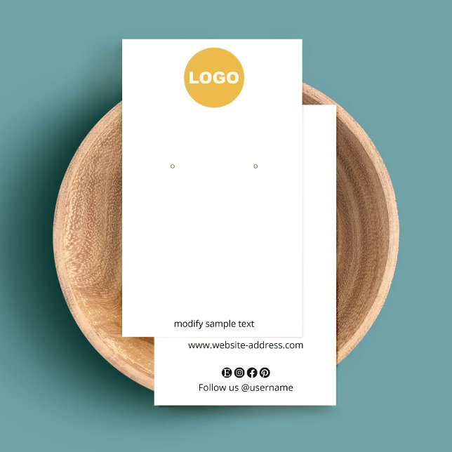 Customise With Your Logo Cream Earring (Creator Uploaded)