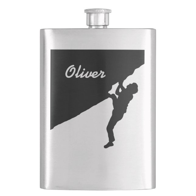 customise with your name bouldering flask (Front)
