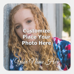 Customise With Your Photo Square Sticker