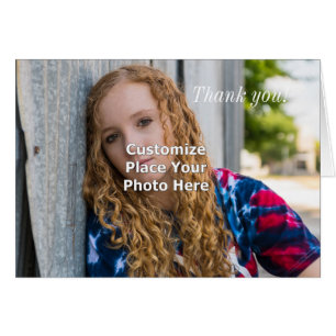 Customise With Your Photo Thank You Card