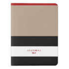 Customise With Your Text Taupe/BW Large Journal