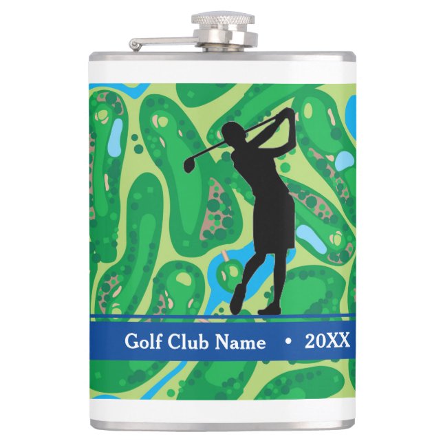 Customise Women's "Birdie Juice" Bottle Hip Flask (Front)