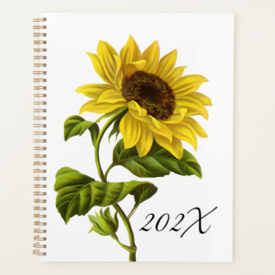 Customise Yearly Country Sunflower Date  Planner