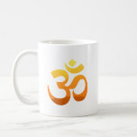 Customise Yoga Om Mantra Gold Sun Meditation Coffee Mug<br><div class="desc">Customise Yoga Om Mantra Gold Sun Meditation Yellow Orange Inspirational Fitness Symbol Elegant Asana Relax Sunrise Elegant Trendy Template Classic Coffee Mug.</div>