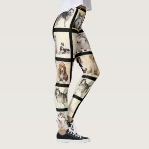 Customise Your 10 Photo Template Pets Dog Leggings