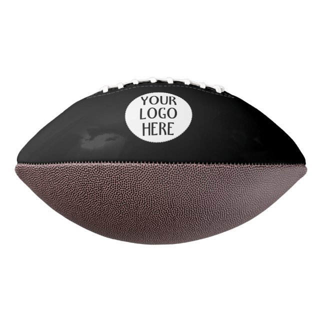 Customise Your Black White company logo American Football (Rotated 270)
