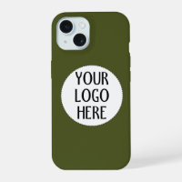 Customise Your Black White company logo Army green