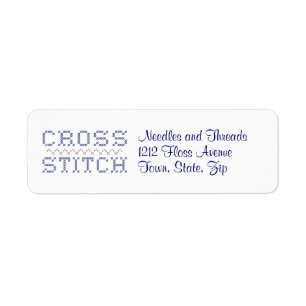Customise Your Cross Stitch Label