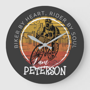 Customise your CYCLING design Large Clock