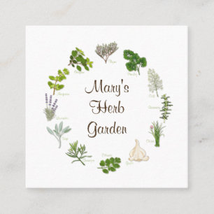Customise Your Herb Garden Business Card