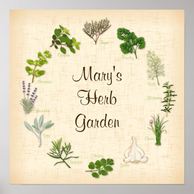 Customise Your Herb Garden Poster (Front)