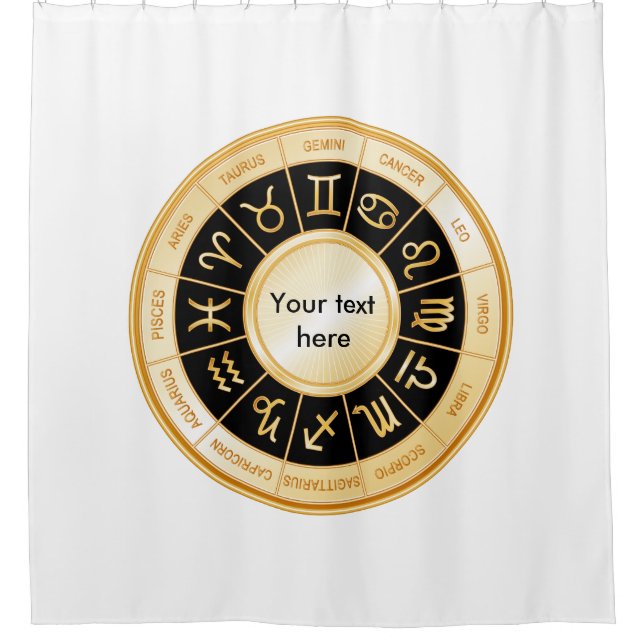 Customise Your Horoscope  Shower Curtain (Front)