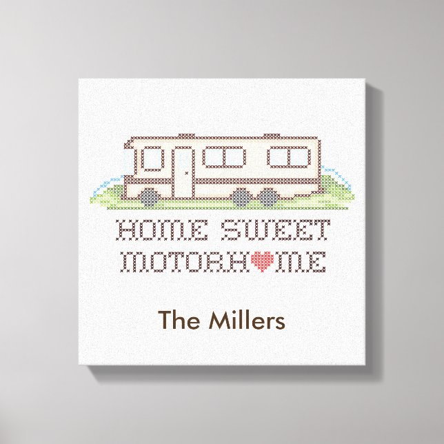 Customise Your Motor Home Canvas Art (Front)