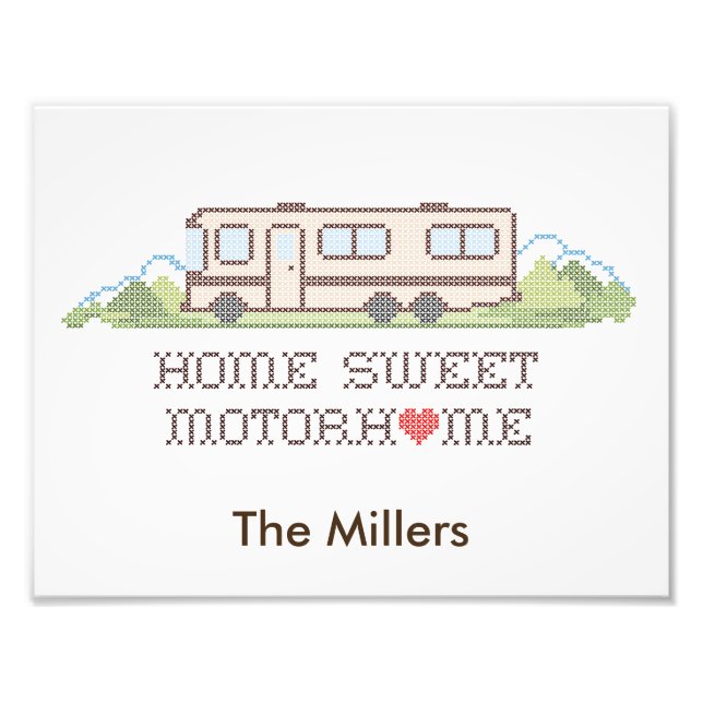 Customise Your Motor Home Photo Print  (Front)