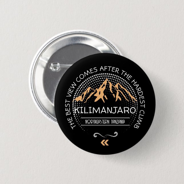 Customise your MOUNTAIN design 6 Cm Round Badge (Front & Back)