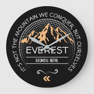 Customise your MOUNTAIN design Large Clock