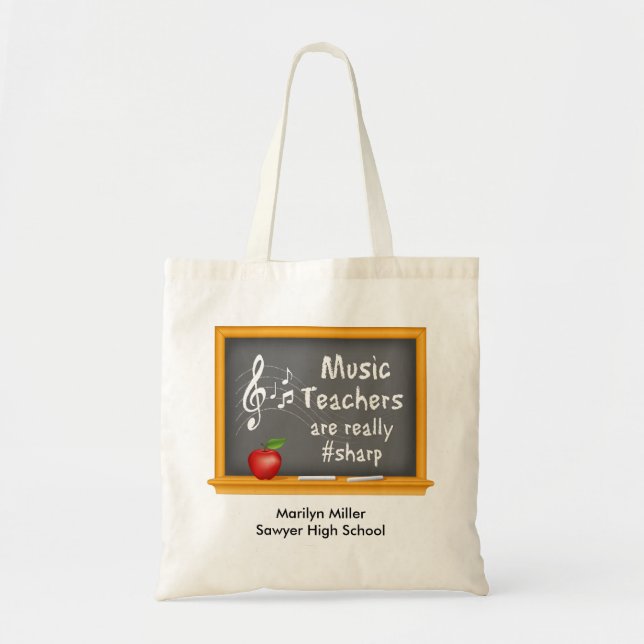 Customise Your Music Teachers  Tote Bag (Front)