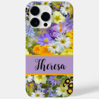 Customise your name Girly Bright Flowered