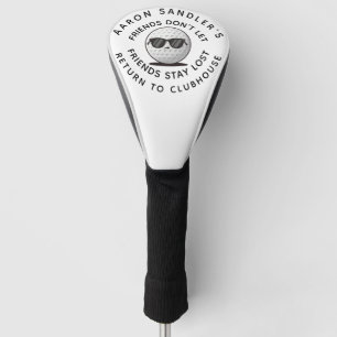 Customise Your Name Golf Ball Cartoon Joke Head Cover