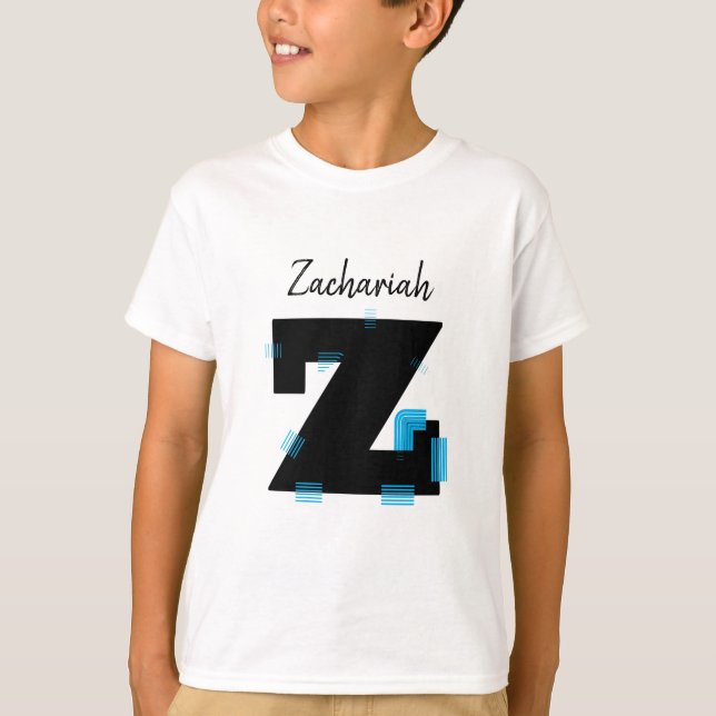 Customise your name (Letter Z) T-Shirt (Front)