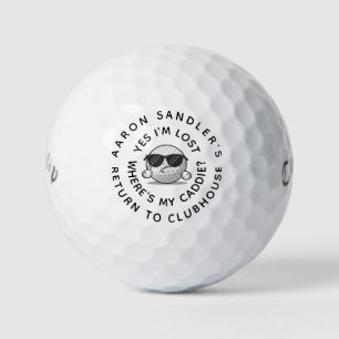 Customise Your Name Lost Caddie Golf Ball Funny