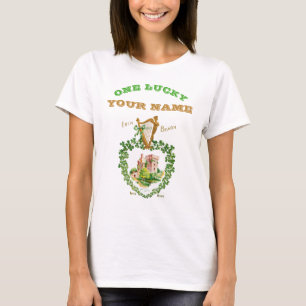 Customise Your Name St Patricks Day Blarney Castle T-Shirt
