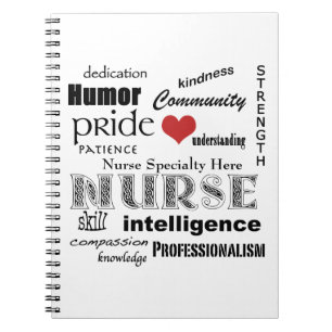 Customise Your Nurse Type-Attributes+Heart Notebook