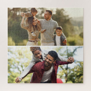 Customise Your Own 2 Photo Collage  Jigsaw Puzzle