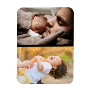 Customise Your Own 2 Photo Collage Magnet