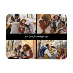 Customise Your Own 4 Photo Collage Magnet