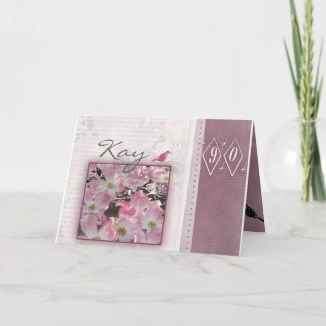 Customise your own 90th birthday card (Front)