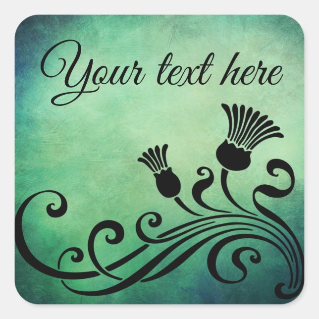 Customise your own Art Nouveau Stickers / Labels (Front)